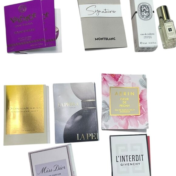 Women's Designer Fragrance Sample Bundle – Jo Malone, Dior, Diptyque, Versace - Picture 1 of 7
